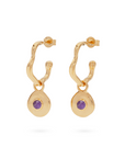 Véora Birthstone Charms - Amethyst (Februar) | Gold