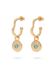 Véora Birthstone Charms - Blauer Topas (Dezember) | Gold