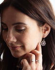 Alma de Loto Moonstone Earring | Silver