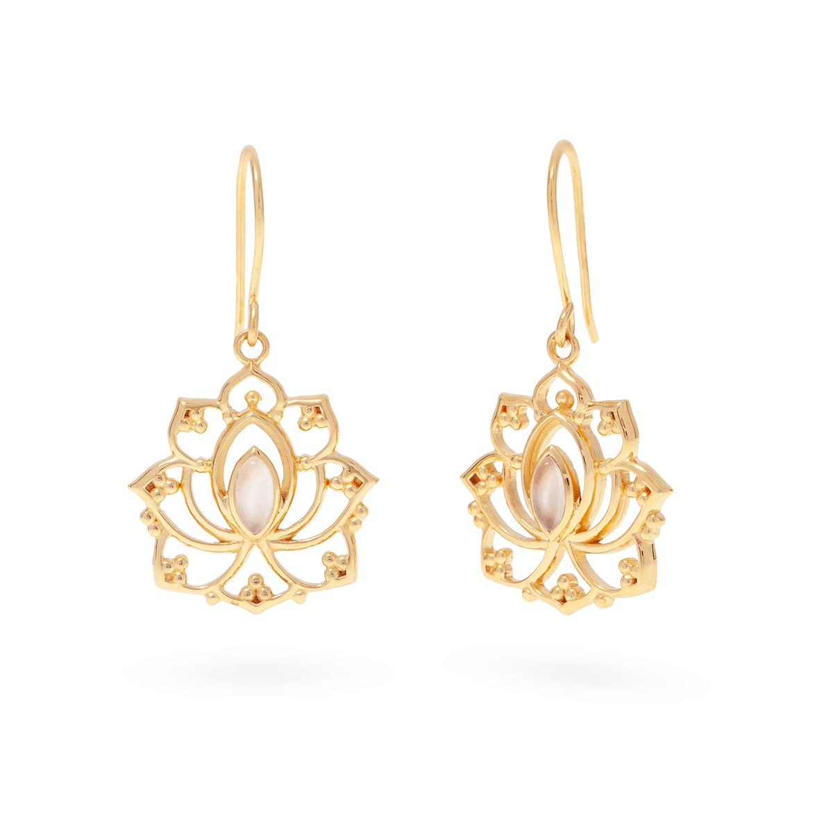 Alma de Loto Moonstone Earring | Silver