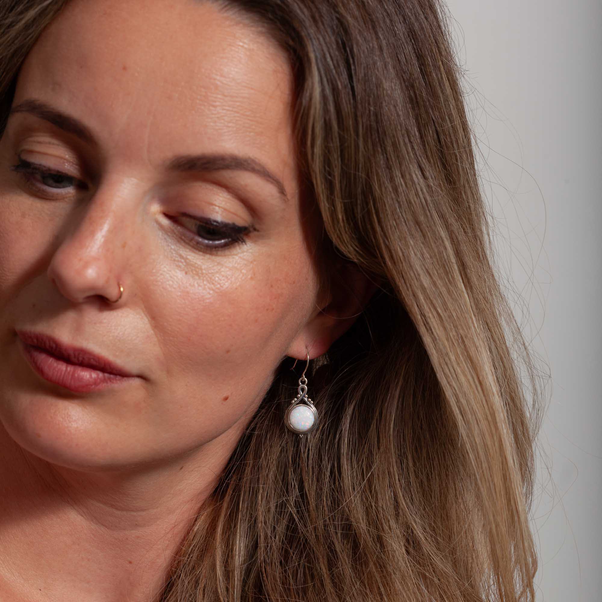 Armonía Moonstone Earring | Silver