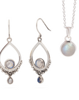 Eterno & Océano Mondstein | Silber Set