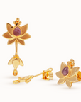 Alma de Loto Moonstone Earring | Silver