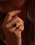 Fluidez Onyx Ring | Gold