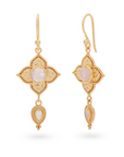 Celeste Rosenquarz Ohrringe | Gold