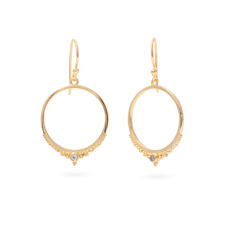 Circea Mondstein Ohrring | Gold