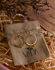 Circea Mondstein Ohrringe | Gold