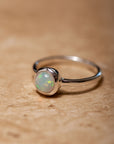 Eclipse Opal Ring | Silber