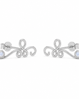 Eluni Mondstein Ohrstecker | Silber