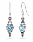 Encanto Blauer Topas Ohrringe | Silber