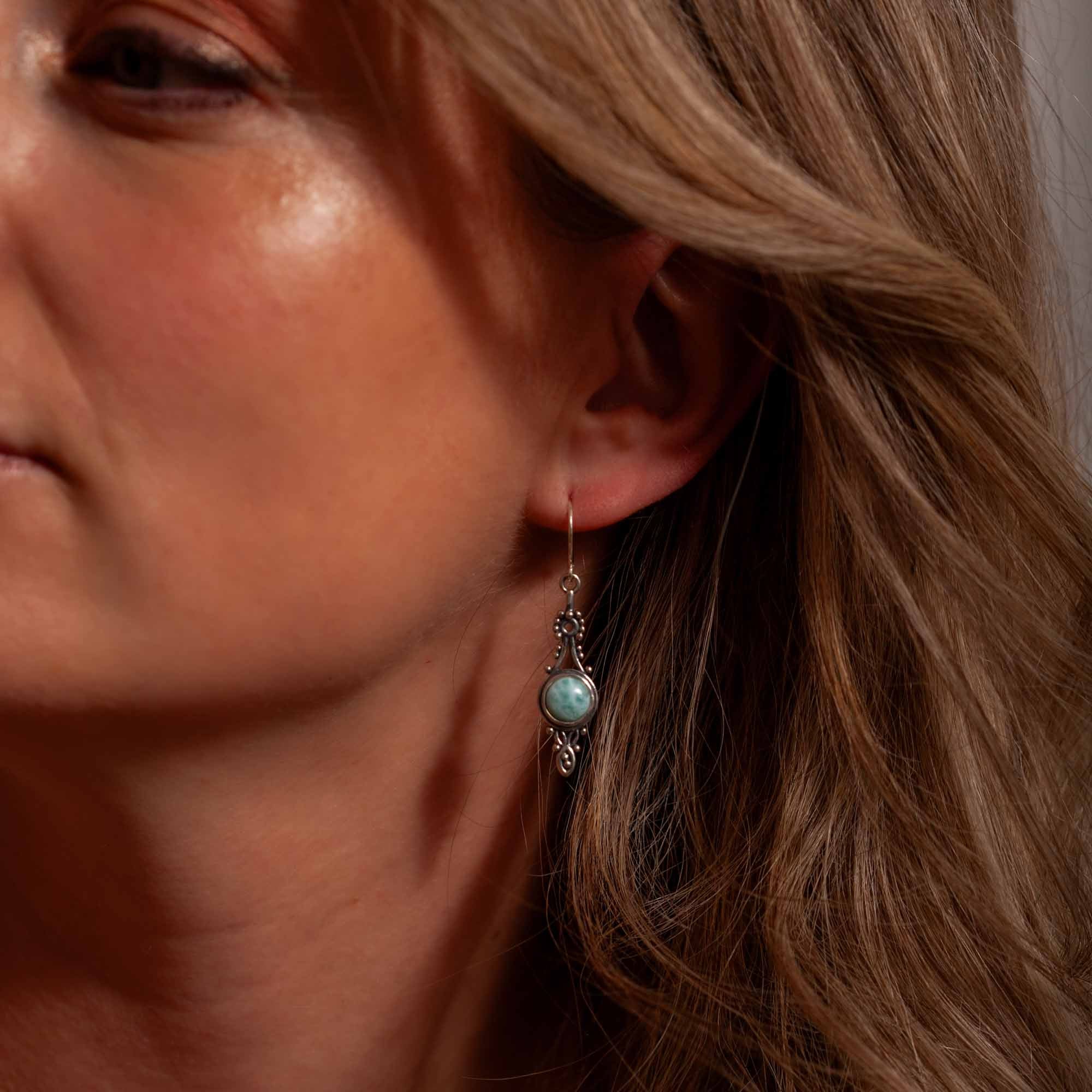 Encanto Larimar Ohrringe | Silber