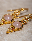 Encanto Rosenquarz Ohrringe | Gold