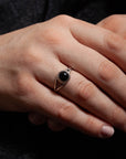 Eonia Onyx Ring | Silber