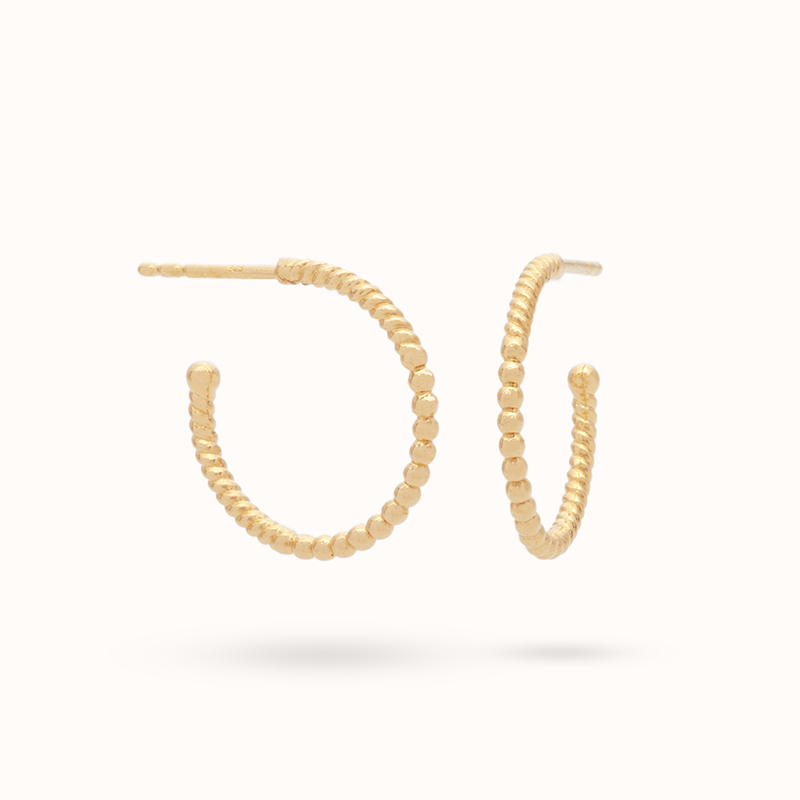 Espiral Grande Hoops Ohrring | Gold