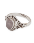 Esplendor Rosenquarz Ring | Silber