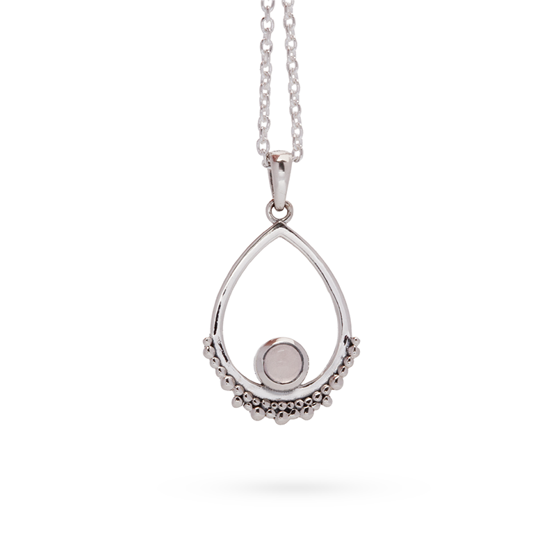 Eterno Rosenquarz Anhänger | Silber