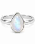Fluidez Mondstein Ring | Silber
