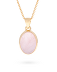 Grandéa Rosenquarz Anhänger | Gold