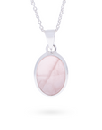 Grandéa Rosenquarz Anhänger | Silber