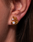 Lalea Mondstein Ohrstecker | Gold