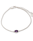 Latido Amethyst Armband | Silber