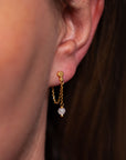 Lioris Mondstein Ohrstecker | Gold