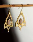 Lirio Rosenquarz Ohrringe | Gold