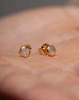 Lunita Mondstein Ohrstecker | Gold