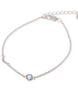 Alma de Loto Moonstone Earring | Silver