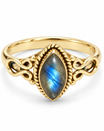 Marida Labradorit Ring | Gold