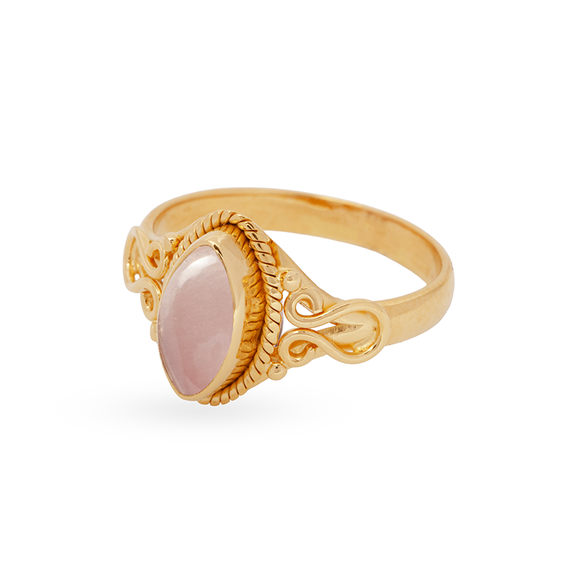 Marida Rosenquarz Ring | Gold