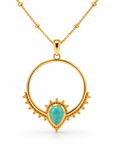 Naïra Amazonit Anhänger | Gold