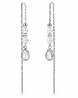 Neroa Mondstein Ohrringe | Silber