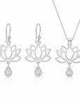 Nivara Mondstein Set | Silber