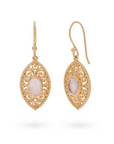 Oriana Rosenquarz Ohrringe | Gold
