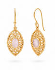 Oriana Rosenquarz Ohrringe | Gold