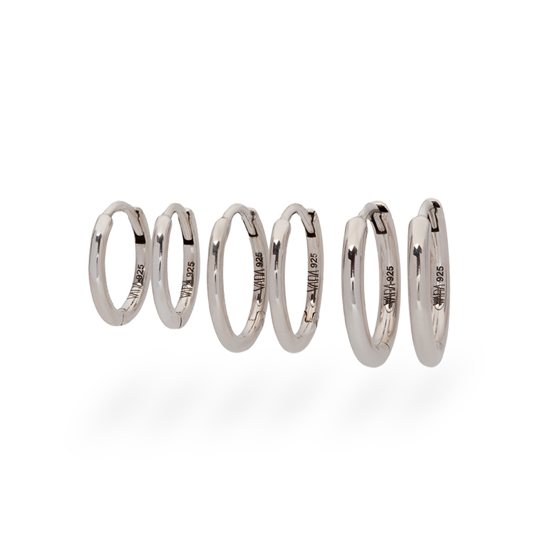 Orla Medium Hoops | Silber
