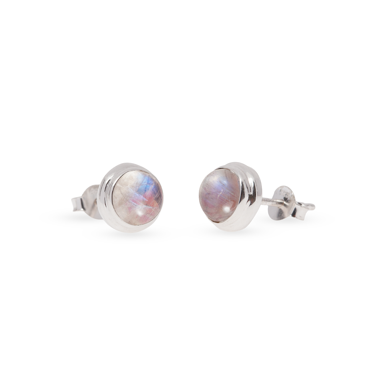 Perlita Mondstein Ohrstecker | Silber