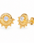 Rayos Mondstein Ohrstecker | Gold