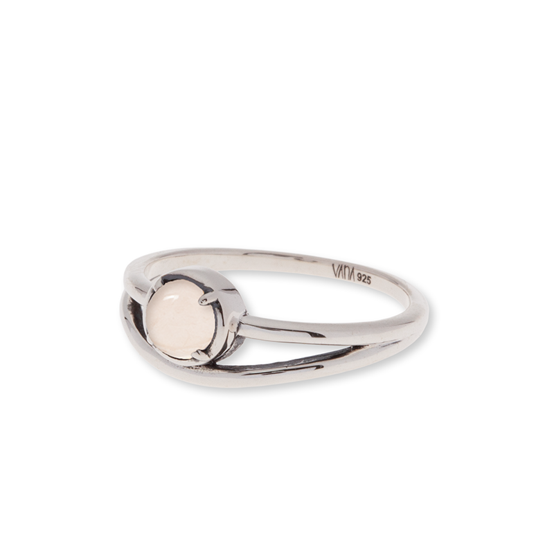 Serenya Rosenquarz Ring | Silber