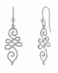 Unalome Plain Ohrringe | Silber