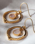 Pasión Rosenquarz Ohrringe | Gold