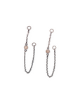 Vairea Rosenquarz Ohrring Charms | Silber