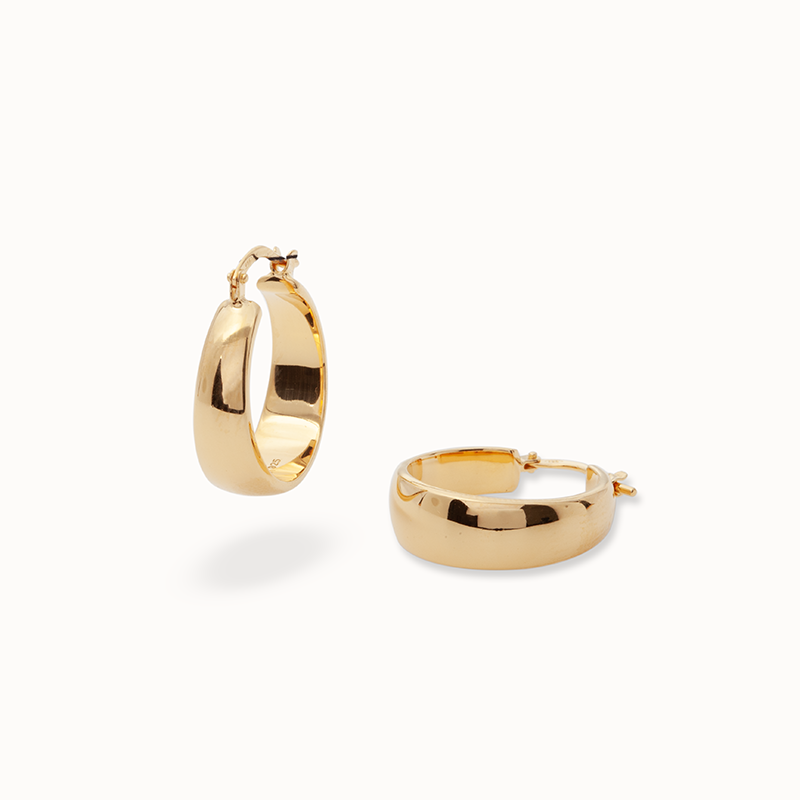 Velar Hoops Ohrring | Gold