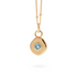 Véora Birthstone Anhänger - Blauer Topas (Dezember) | Gold