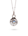 Véora Birthstone Anhänger - Mondstein (Juni) | Silber