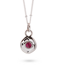 Véora Birthstone Anhänger - Rubin (Juli) | Silber