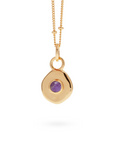 Véora Birthstone Anhänger - Amethyst (Februar) | Gold