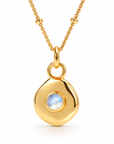 Véora Birthstone Anhänger - Mondstein (Juni) | Gold