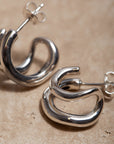 Veraní Double Hoops | Silber